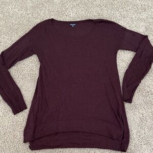 Splendid Deep Maroon Knit Top